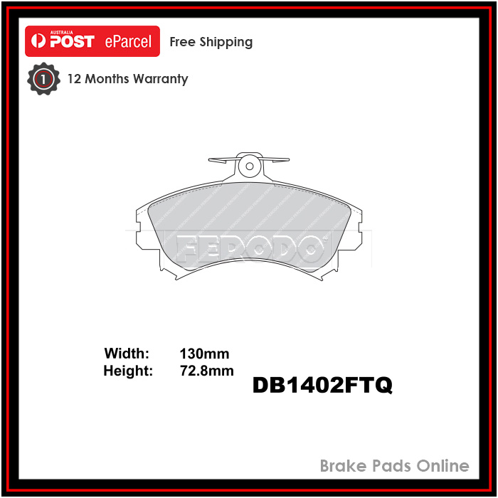 Ferodo Ceramic Brake Pad Set Front - DB1402FTQ