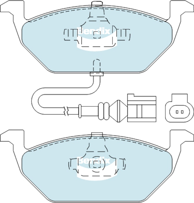 Bendix EURO+ Brake Pad Set Front For Skoda Octavia II [1Z5, 1Z3] 1.4L/1.8L/2.0L