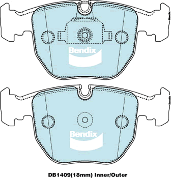 Bendix General CT Brake Pad Set Front For BMW X5 [E53] 3.0L/4.4L/4.6L SUV