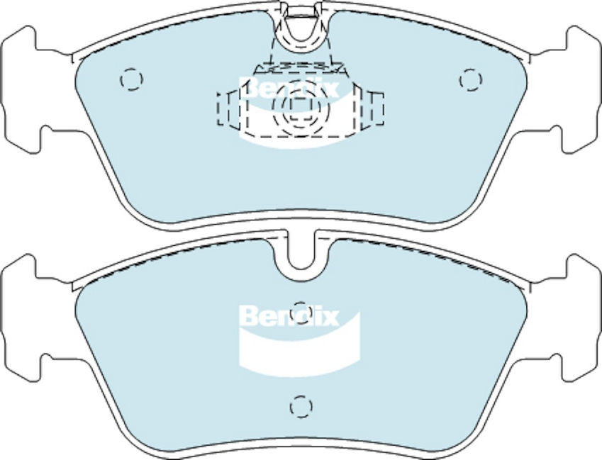 Bendix EURO+ Brake Pad Set Front For BMW 3 [E36, E46] 1.6L/1.9L/2.0L/2.8L