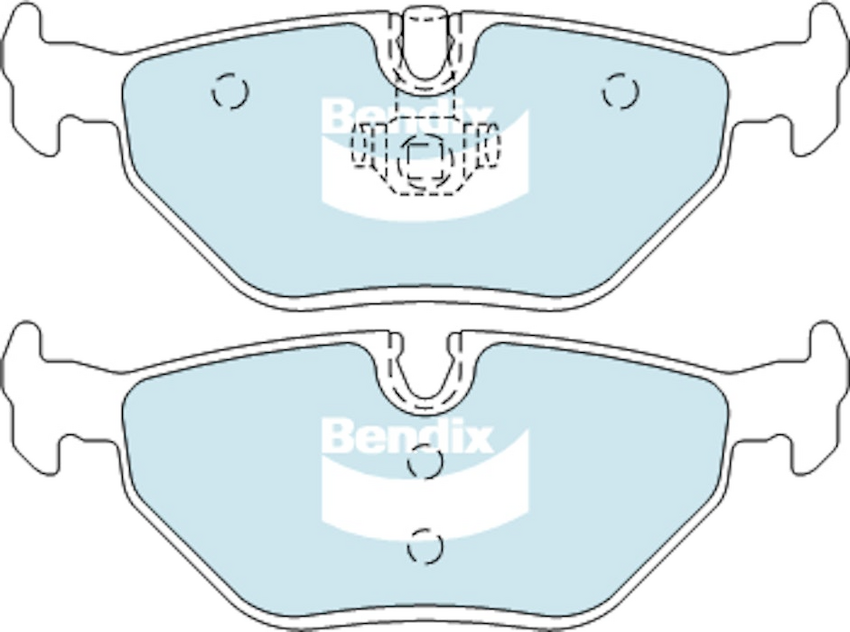 Bendix EURO+ Brake Pad Set Rear For BMW 3 [E36, E46] 1.8L/1.9L/2.0L/2.5L/2.8L