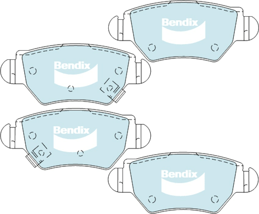 Bendix General CT Brake Pad Set Rear For Holden Astra [TS] 1.8L/2.0L/2.2L FWD