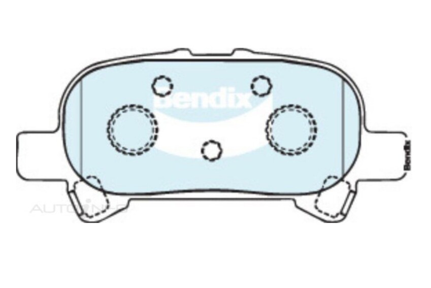 Bendix Advance Brake Pad Set Rear For Toyota Avalon MCX10R 3.0L V6 1MZFE