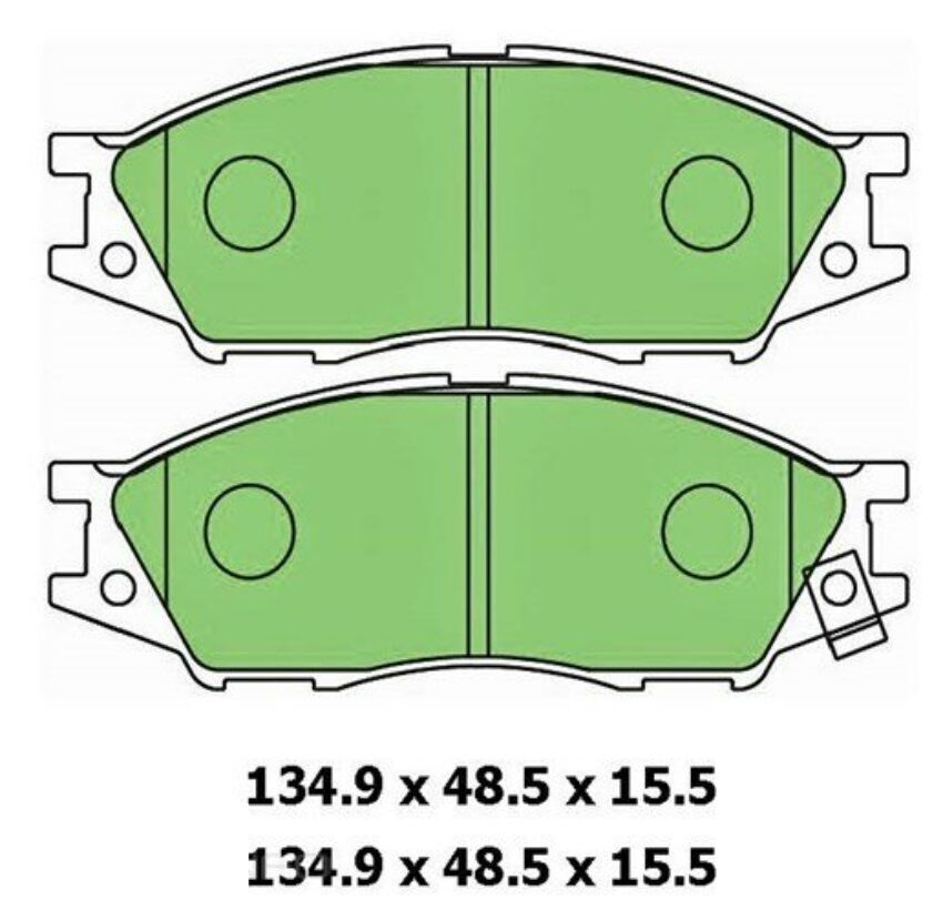 Protex Blue Brake Pad Set Front For Nissan March K11 1.3L I4 CGA3DE I4 16V