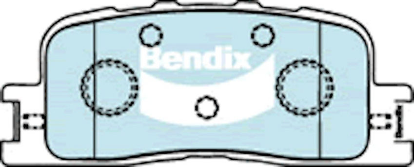Bendix 4WD Brake Pad Set Rear For Toyota Kluger [MCU28R] 3.3L 2003-2007