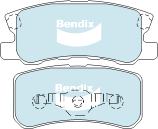 Bendix Heavy Duty Brake Pad Set Front - DB1464-HD