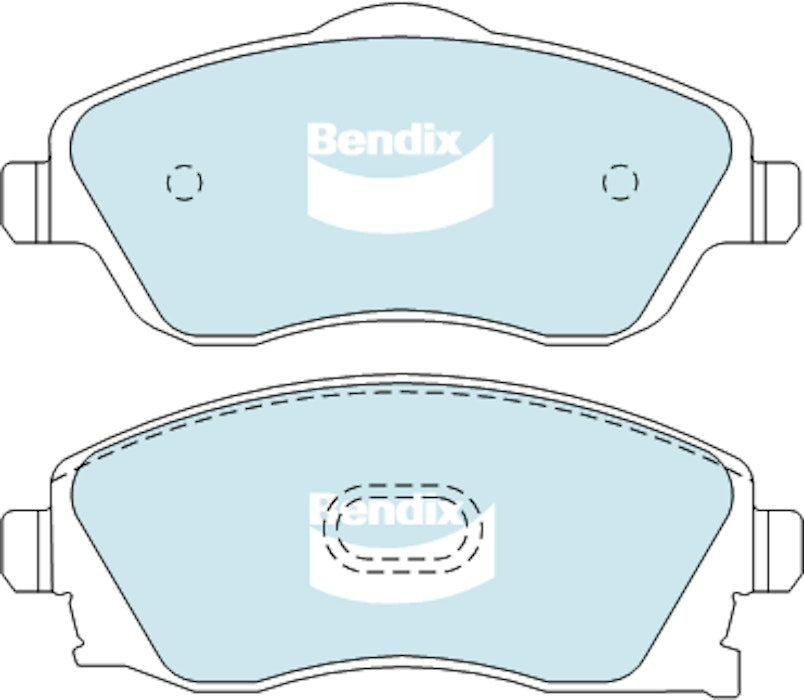 Bendix General CT Brake Pad Set Front For Holden Barina [XC] 1.4L/1.8L FWD