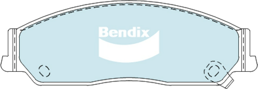 Bendix General CT Brake Pad Set Front For Toyota Aurion [GSV40] 3.5L FWD Sedan