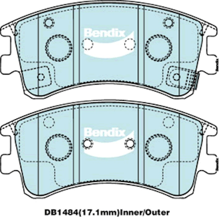 Bendix General CT Brake Pad Set Front For Mazda 6 [GY] 2.0L/2.3L FWD Wagon