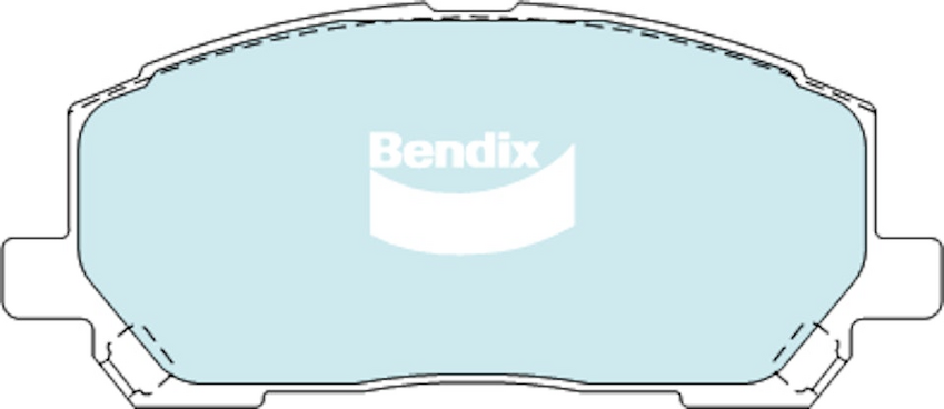 Bendix 4WD Brake Pad Set Front For Toyota Kluger 3.3 [MCU28R] 3.3L  2003 - 2007
