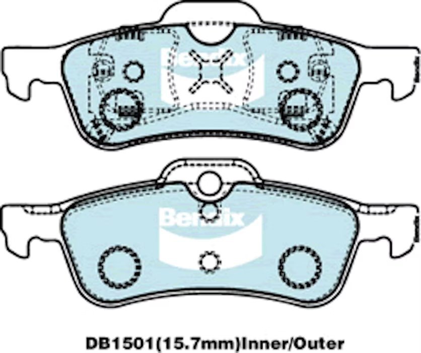 Bendix Ultimate Brake Pad Set Rear - DB1501-ULT