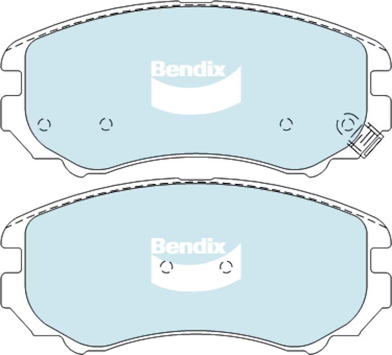 Bendix General CT Brake Pad Set Front  - DB1504-GCT