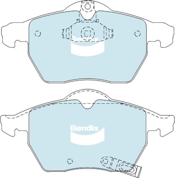 Bendix General CT Brake Pad Set Front - DB1510-GCT