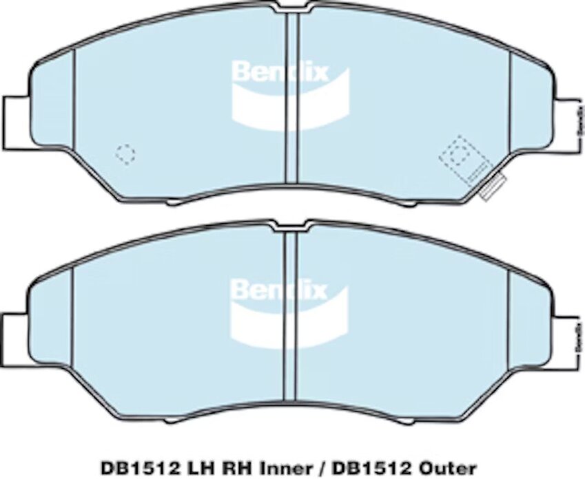Bendix Heavy Duty Brake Pad Set Front - DB1512-HD