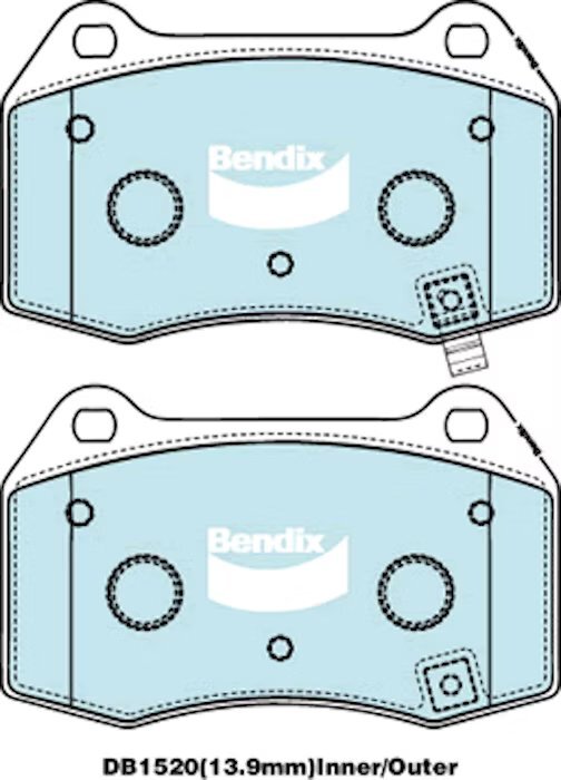 Bendix Ultimate Brake Pad Set Front - DB1520-ULT