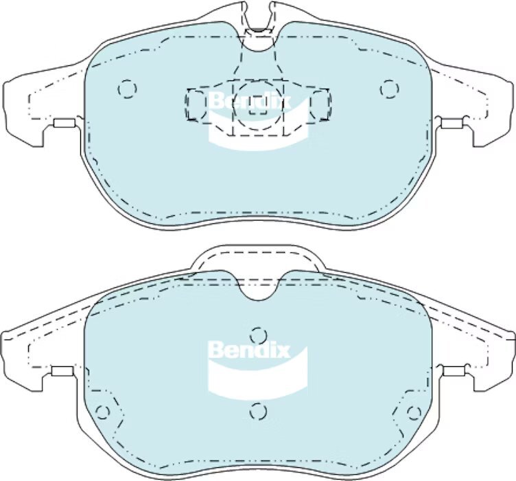 Bendix General CT Brake Pad Set Front - DB1664-GCT