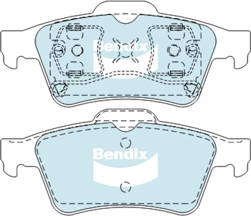 Bendix General CT Brake Pad Set Rear - DB1665-GCT