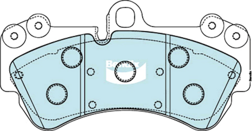 Bendix Ultimate Brake Pad Set Front - DB1676-ULT