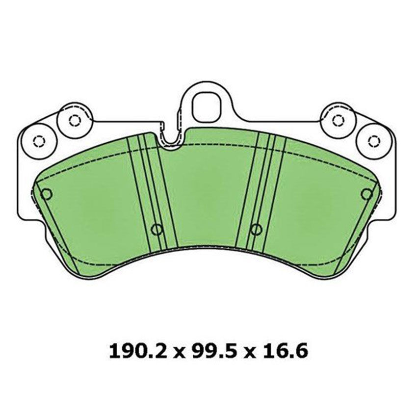 PROTEX 4WD Brake Disc Pad Set - DB1676F