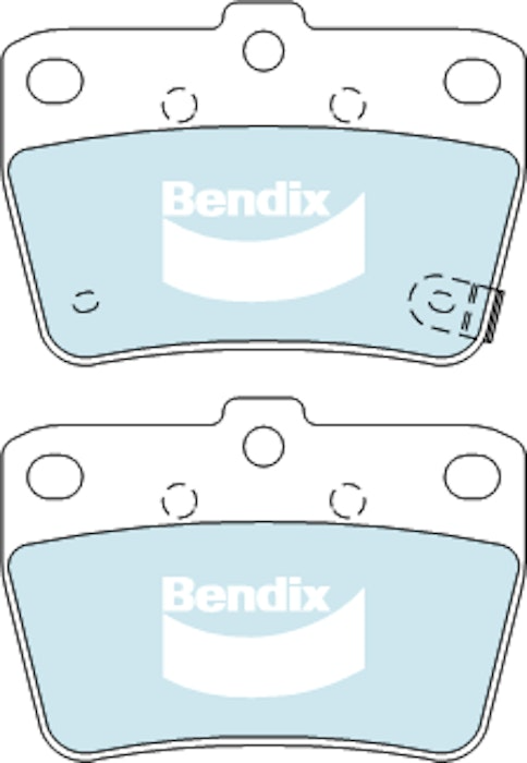 Bendix 4WD Brake Pad Set Rear For Toyota Rav4 [ACA20,ACA23, SXA10,SXA11]