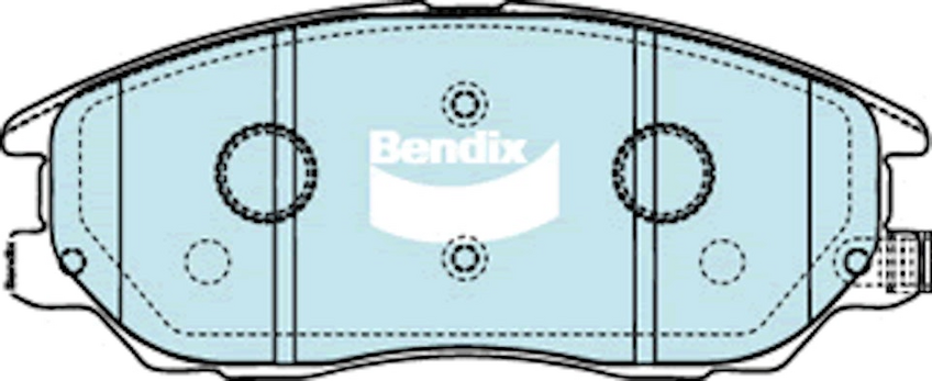 Bendix 4WD Brake Pad Set Front - DB1684