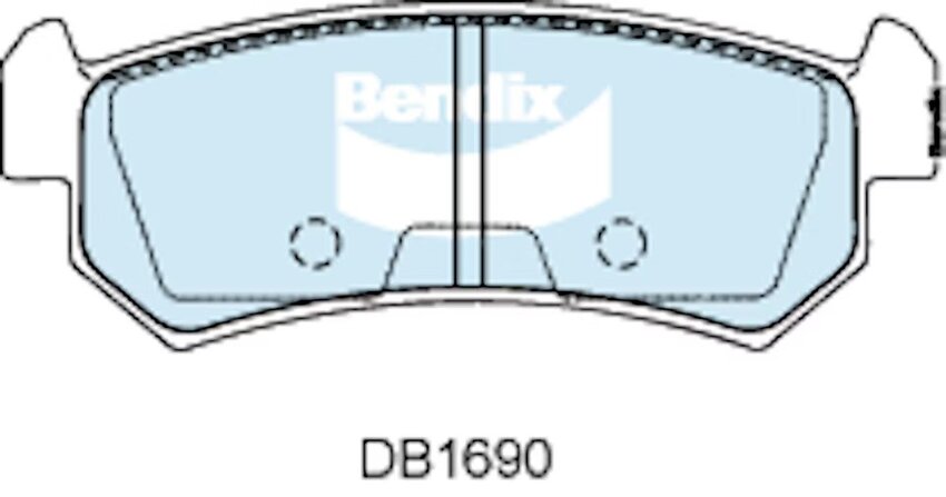 Bendix General CT Brake Pad Set Rear - DB1690-GCT