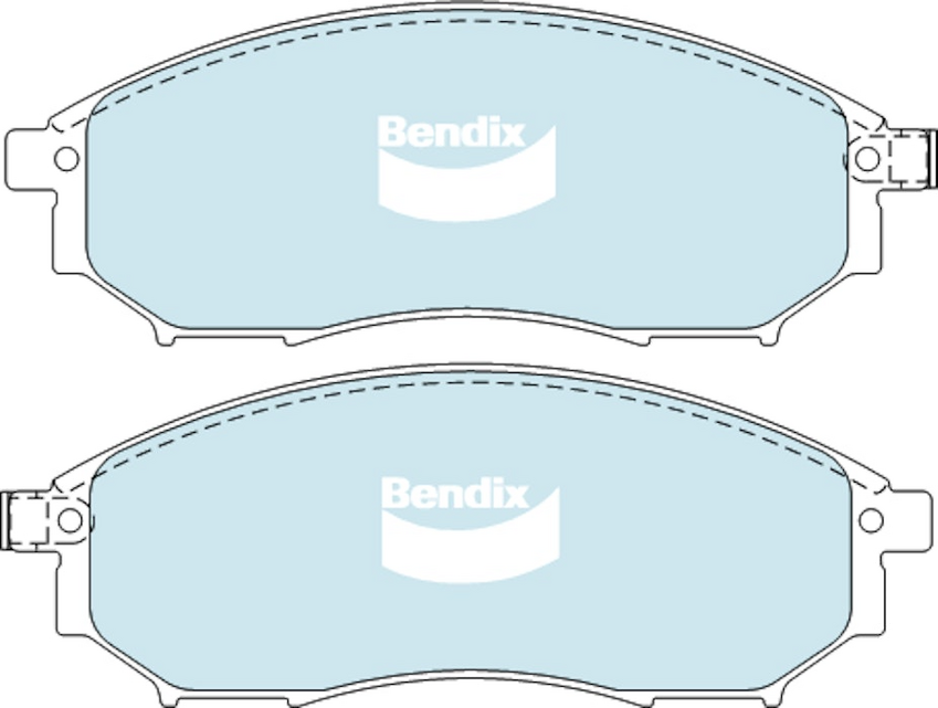 Bendix 4WD Brake Pad Set Front For Nissan Pathfinder R51 2.5L/3.0L/4.0L dCi