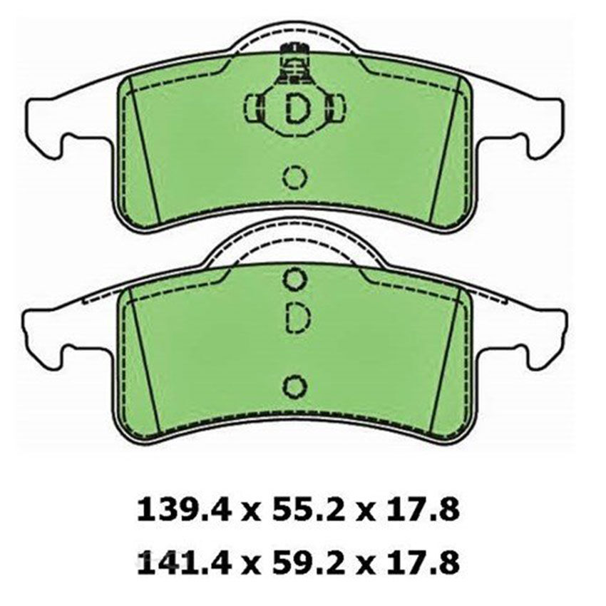 PROTEX 4WD Brake Disc Pad Set - DB1717F