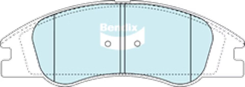 Bendix General CT Brake Pad Set Front - DB1727-GCT