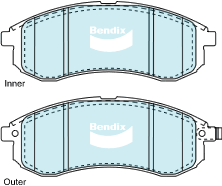 Bendix Heavy Duty Brake Pad Set Front - DB1738-HD