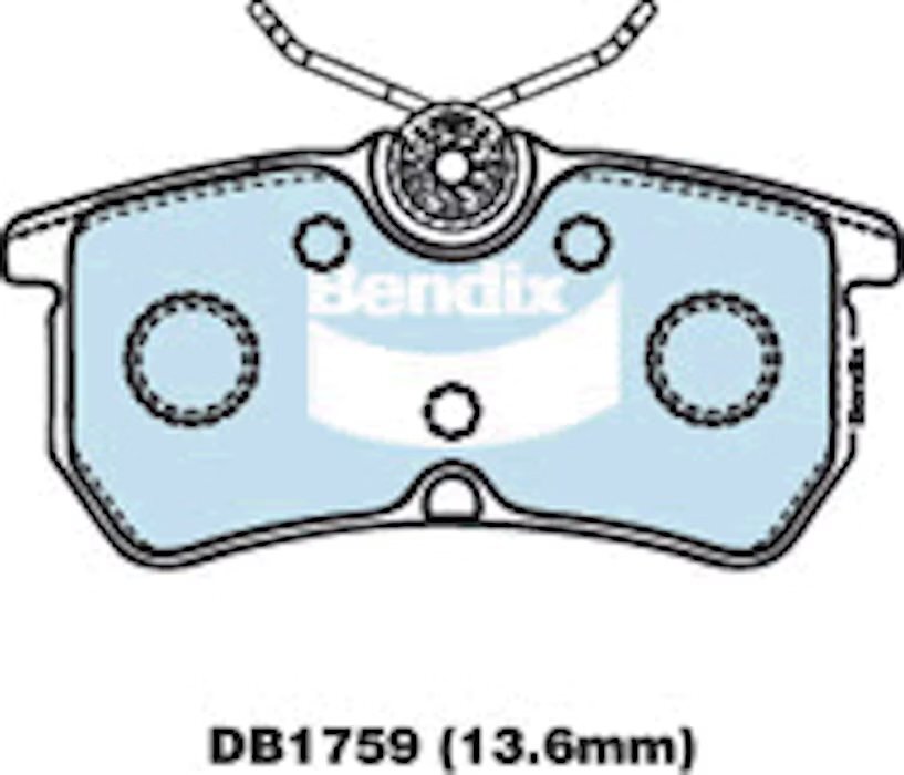 Bendix General CT Brake Pad Set Rear - DB1759-GCT