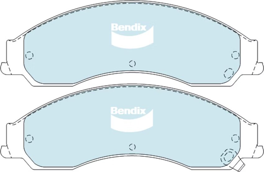 Bendix General CT Brake Pad Set Front - DB1778-GCT