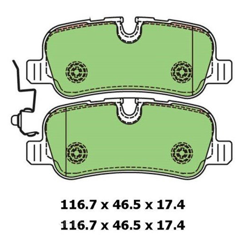 PROTEX 4WD Brake Disc Pad Set - DB1781F