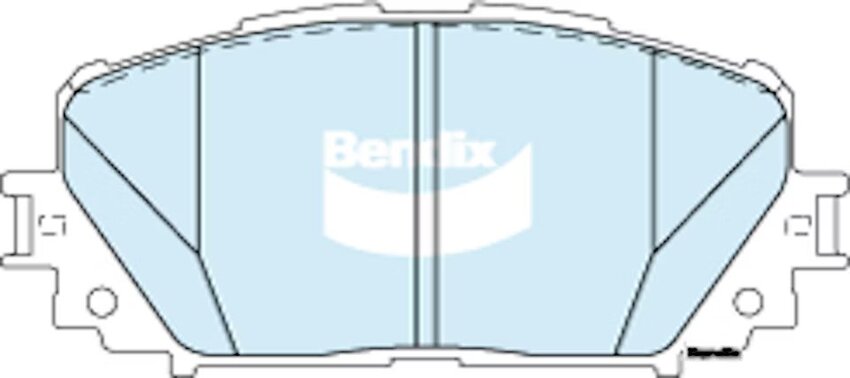 Bendix General CT Brake Pad Set Front - DB1785-GCT