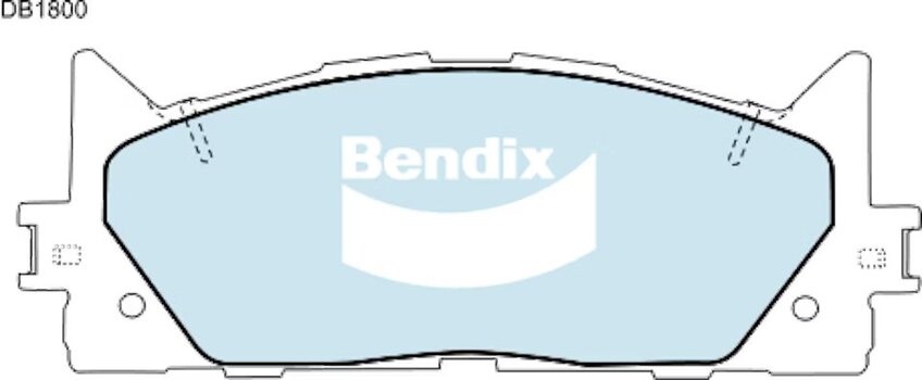 Bendix General CT Brake Pad Set Front - DB1800-GCT