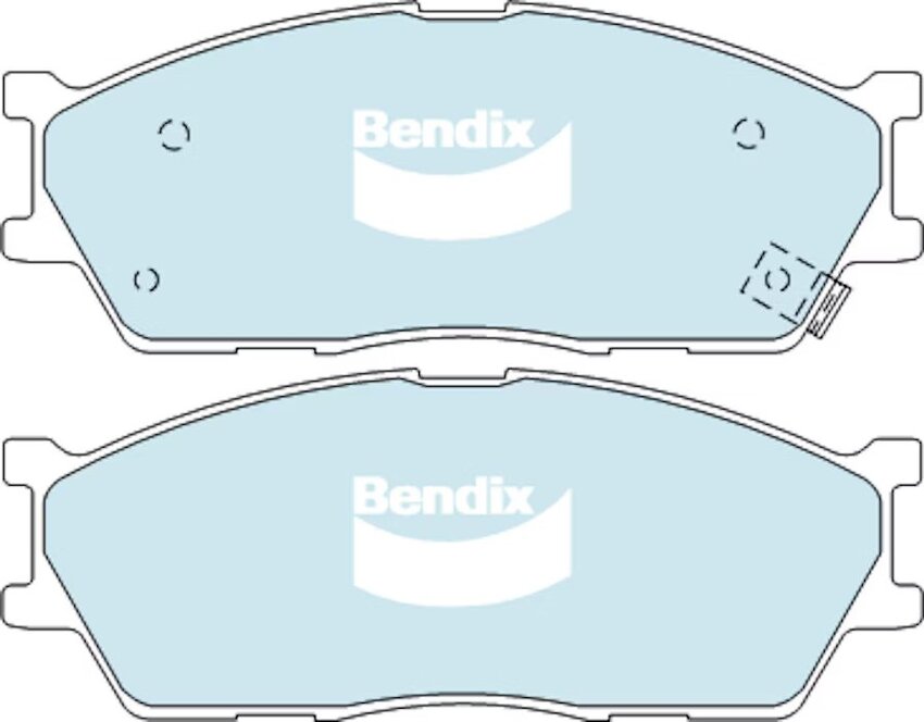 Bendix General CT Brake Pad Set Front - DB1805-GCT
