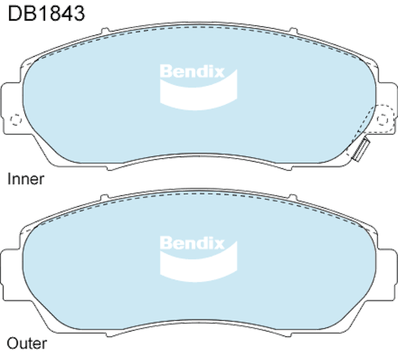 Bendix 4WD Brake Pad Set Front For Haval H6 2.0 T 2.0L 145kW FWD 2017 - 2021