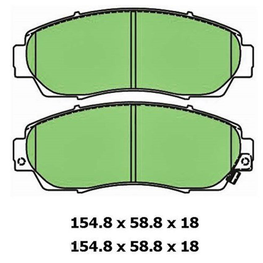PROTEX 4WD Brake Disc Pad Set - DB1843F