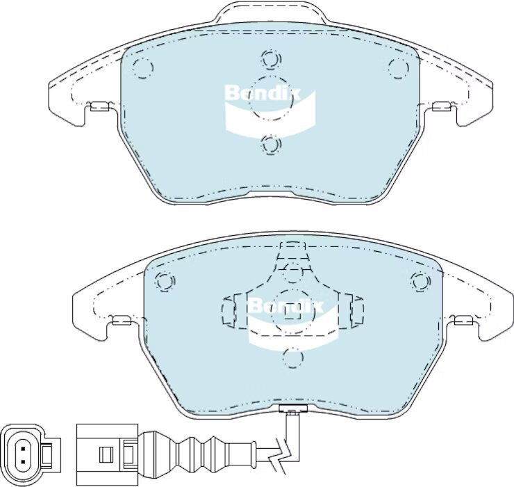 Bendix Ultimate Brake Pad Set Front - DB1849-ULT