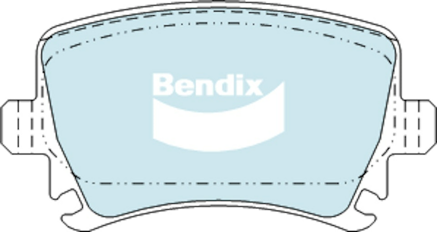 Bendix EURO+ Brake Pad Set Rear For Volkswagen CC B6, B7 [358, 357] 2.0L/3.6L