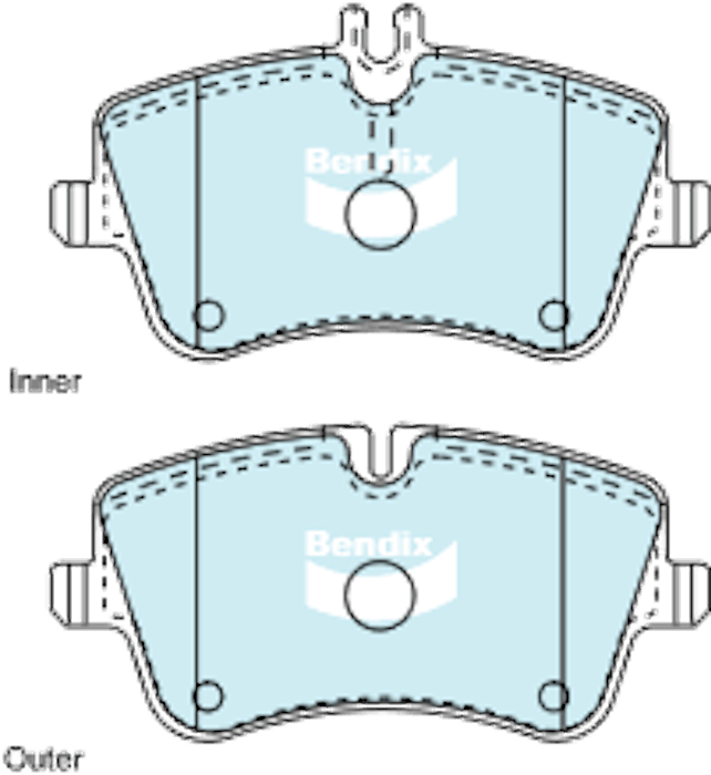 Bendix EURO+ Brake Pad Set Front For Mercedes-Benz CLK 200 [A209, C209] 1.8L