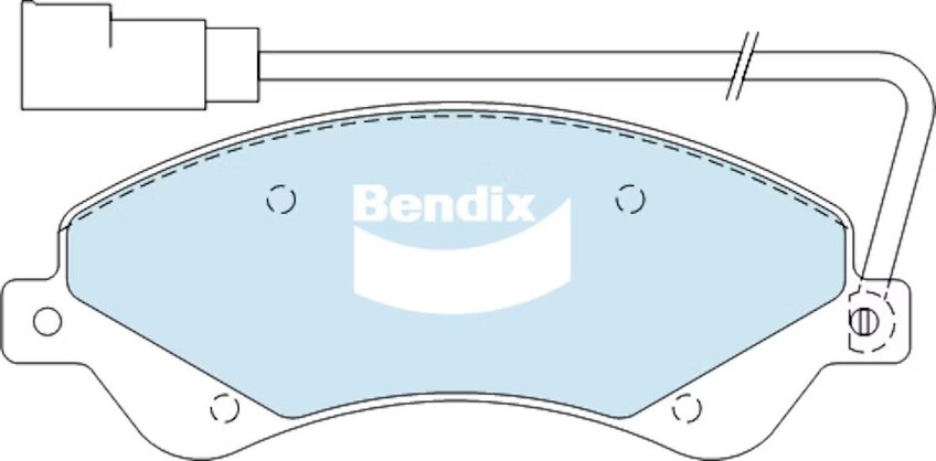 Bendix Heavy Duty Brake Pad Set Front - DB1967-HD