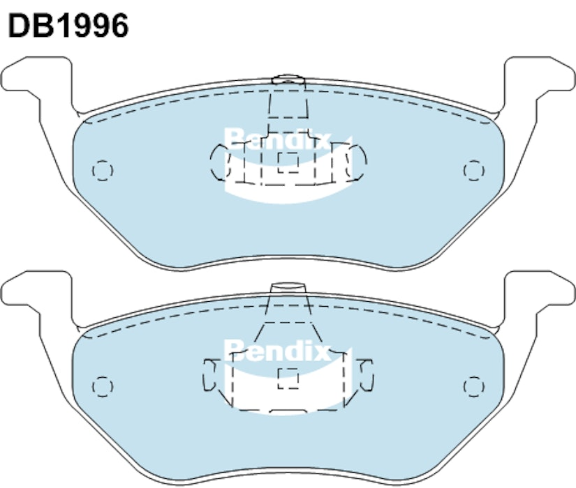 Bendix 4WD Brake Pad Set Rear For Ford Escape ZC, ZD 2.3L, BA, ZA 3.0L