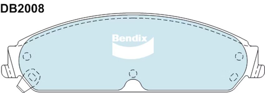 Bendix Heavy Duty Brake Pad Set Front - DB2008-HD