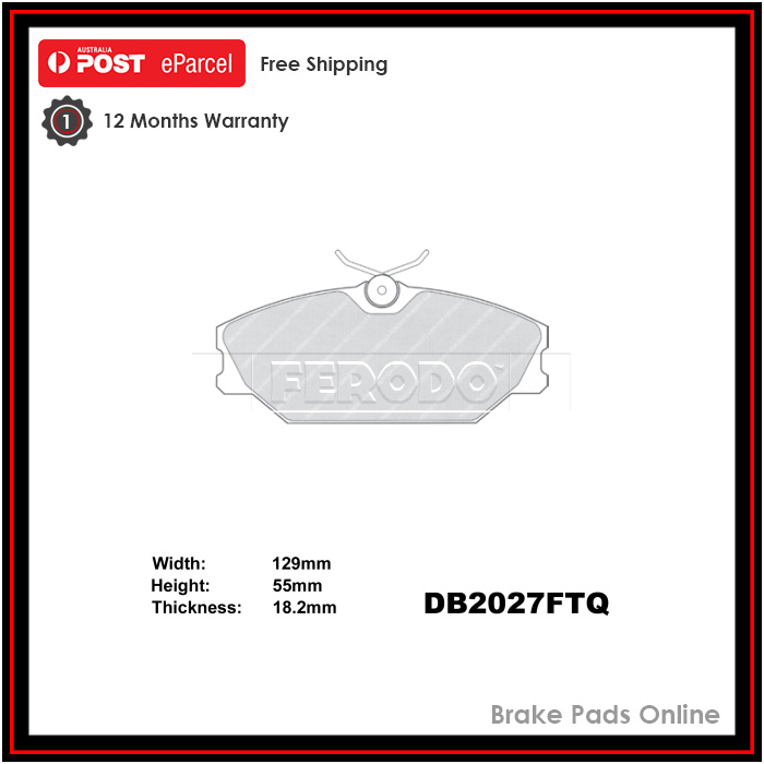 Ferodo Ceramic Brake Pads Front DB2027FTQ