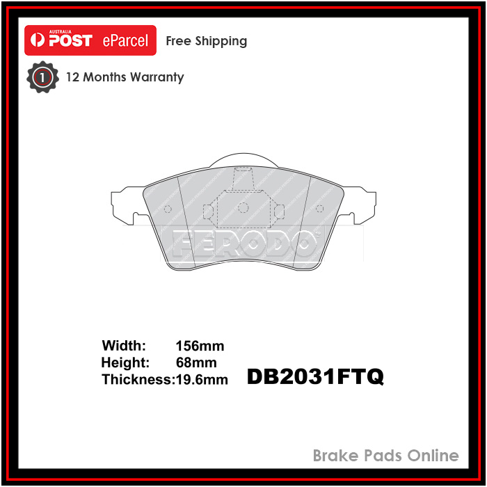 Ferodo Ceramic Brake Pad Set Front - DB2031FTQ