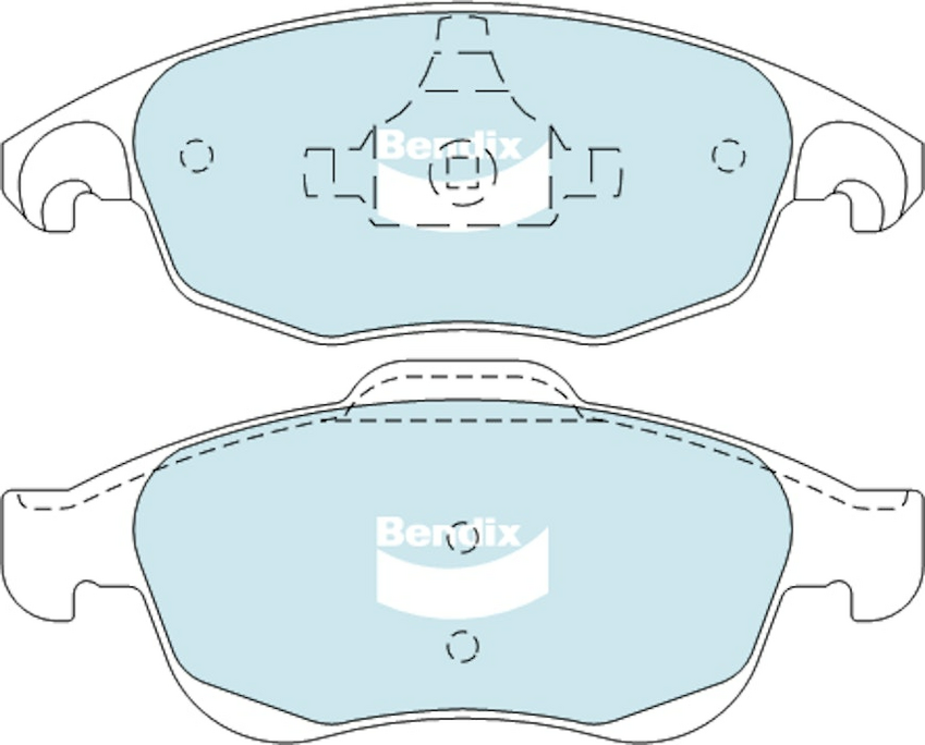 Bendix EURO+ Brake Pad Set Front For Peugeot Partner HDi 75, 90 [5, G] 1.6L