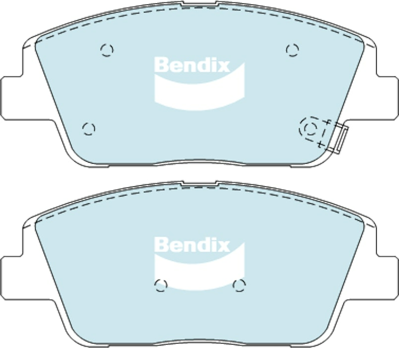 Bendix General CT Brake Pad Set Front - DB2089-GCT