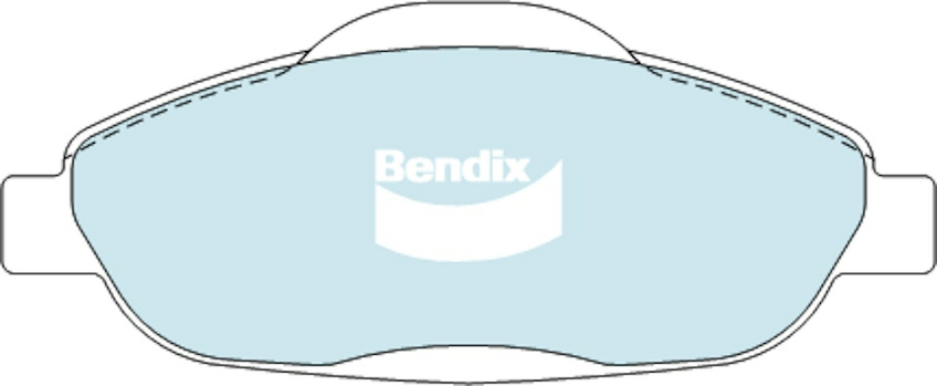 Bendix EURO+ Brake Pad Set Front For Peugeot 3008 1.6 HDi [T8] 1.6L 82kW