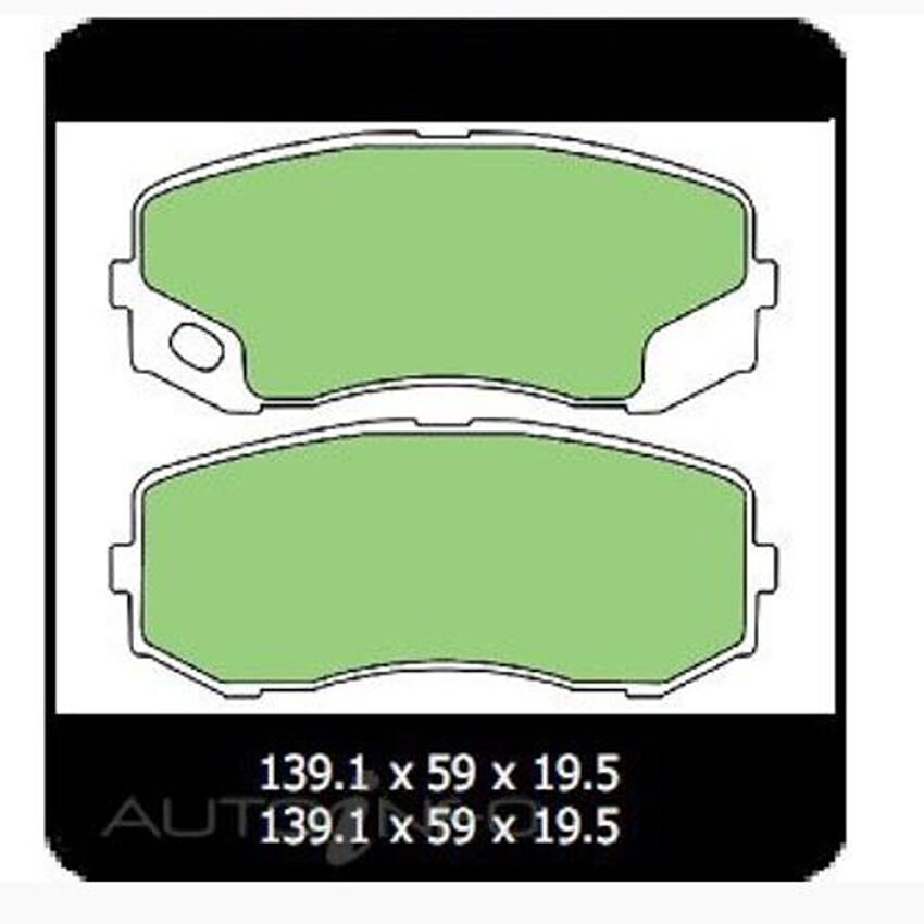 Ultra Ceramic Brake Pad - Front For MITSUBISHI FUSO CANTER FE 4.9L 2008 - On